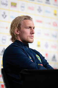 Emil Forsberg of the Swedish national football team at a
