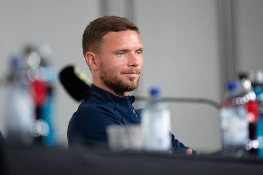 Marcus Berg of the Swedish national football team at a
