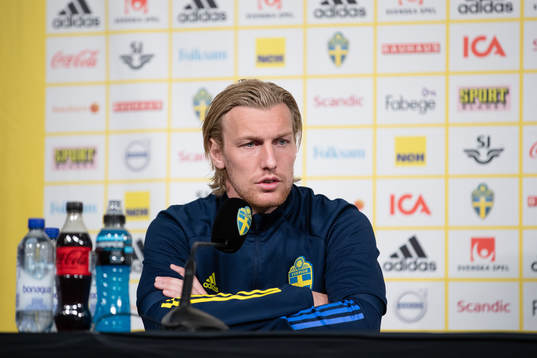 Emil Forsberg of the Swedish national football team at a