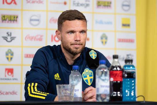 Marcus Berg of the Swedish national football team at a