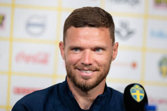 Marcus Berg of the Swedish national football team at a