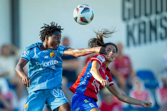 Vittsjös Elisabet Klinga och Djurgårdens Portia Boakye