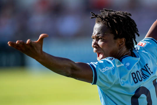 Djurgårdens Portia Boakye agerar