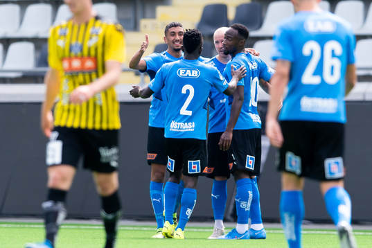 Halmstads Sadat Karim jublar