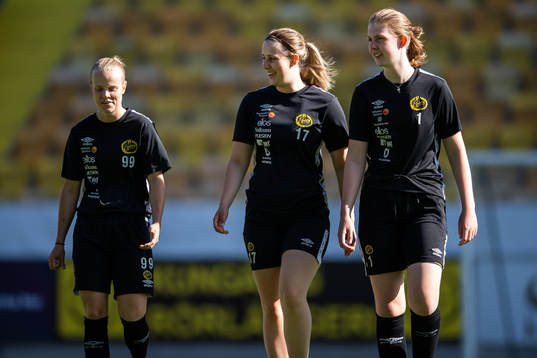 Målvakt Rebecka Wikander, Sandra Steen och målvakt Lia