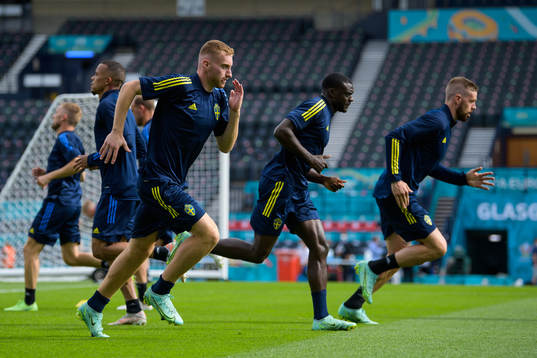 Dejan Kulusevski of the Swedish national football team at a
