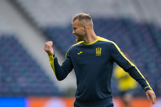 Andriy Yarmolenko of the Ukrainian national football team