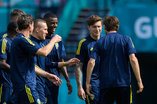 Ludwig Augustinsson, Alexander Isak and Victor Nilsson