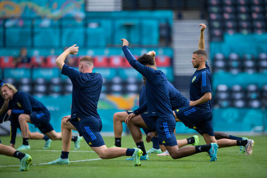 Marcus Berg of the Swedish national football team at a