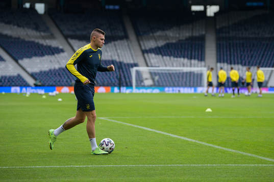 Oleksandr Zubkov of the Ukrainian national football team at
