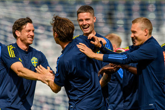 Gustav Svensson, Mikael Lustig and Ludwig Augustinsson with
