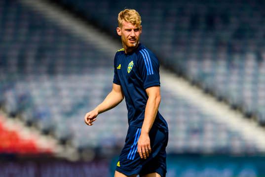 Filip Helander of the Swedish national football team at a