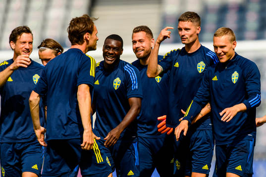 Gustav Svensson, Ken Sema, goalkeeper Kristoffer Nordfeldt,