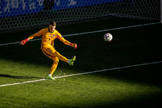 Goalkeeper Dominik Livakovic of Croatia
