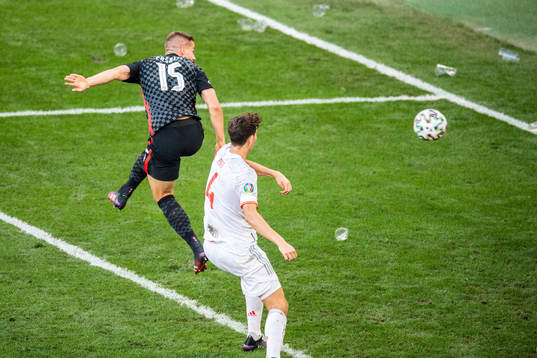 Mario Pasalic  of Croatia scores 3-3
