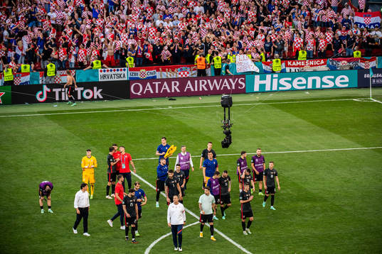 Players of Croatia looks dejected