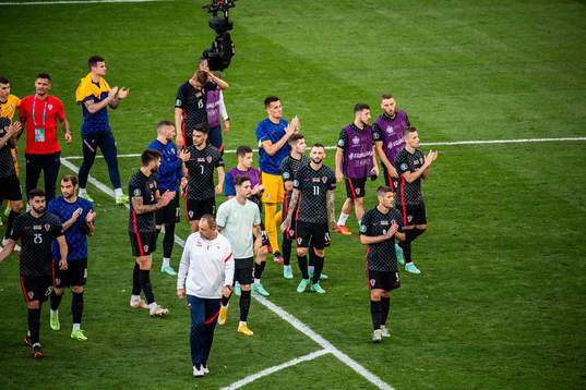 Players of Croatia looks dejected