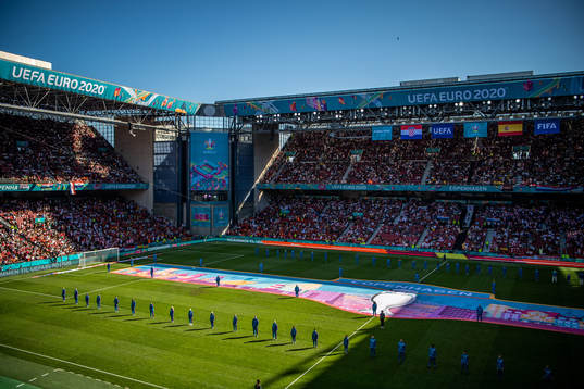 Interior of Parken Stadium
