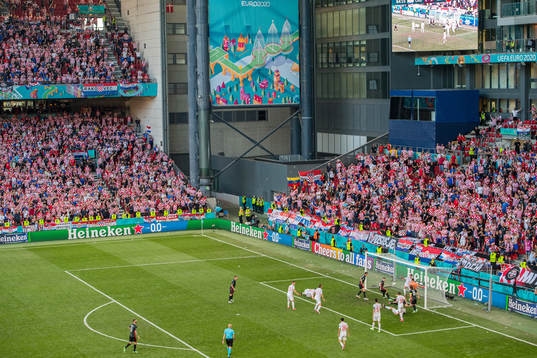 Misalv Orsic of Croatia scores the 2-3 goal