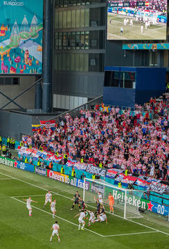 Misalv Orsic of Croatia scores the 2-3 goal