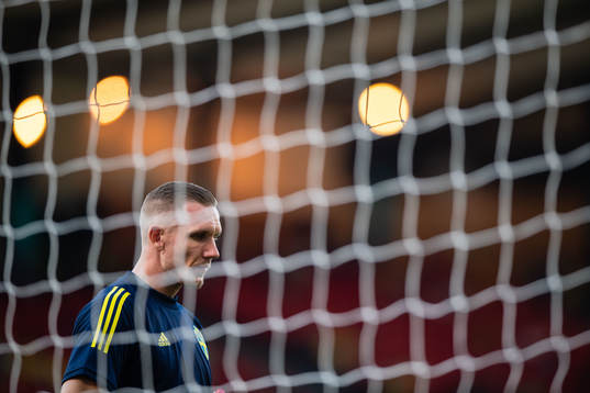 Goalkeeper Robin Olsen of Sweden
