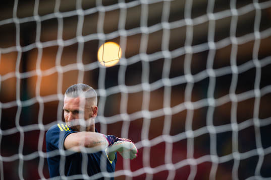 Goalkeeper Robin Olsen of Sweden