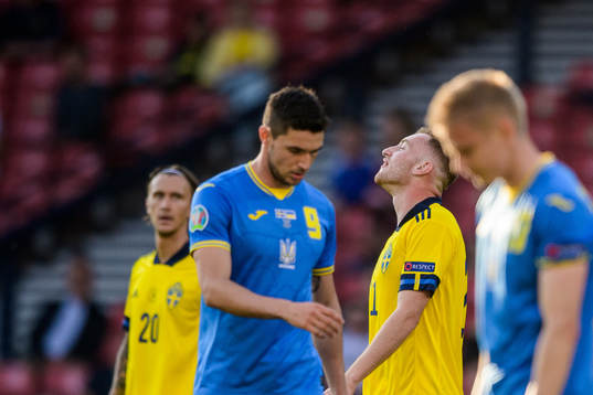 Dejan Kulusevski of Sweden looks dejected