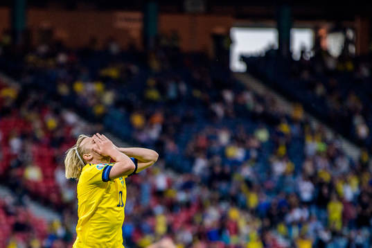 Emil Forsberg of Sweden looks dejected