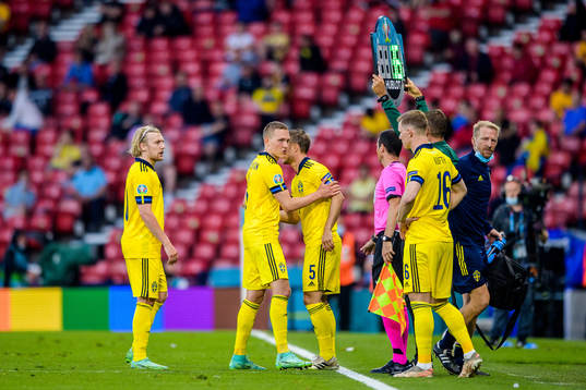Emil Forsberg, Ludwig Augustinsson, Pierre Bengtsson and