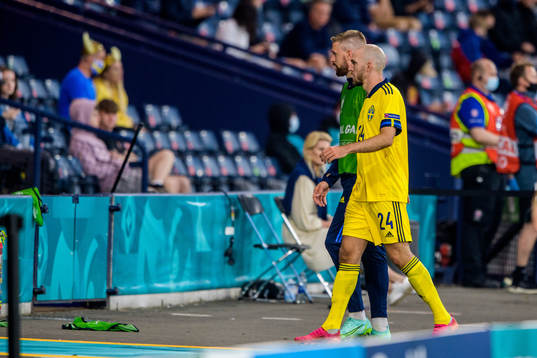 Pontus Jansson and Marcus Danielson of Sweden
