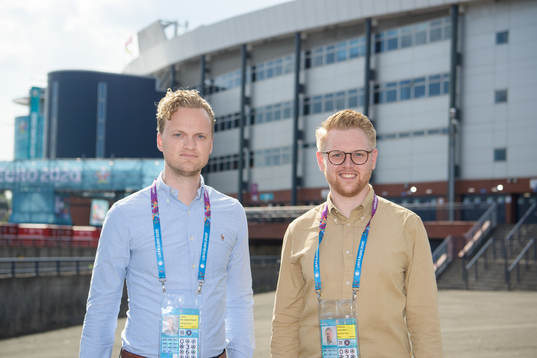 Philip Trollér and Linus Petersson, reporters