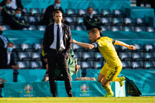 Head coach Andriy Shevchenko of Ukraine