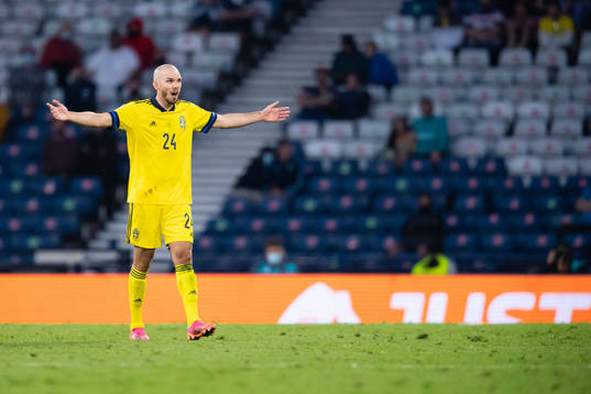 Marcus Danielson of Sweden looks dejected