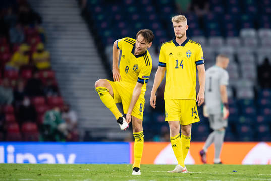Albin Ekdal and Filip Helander of Sweden