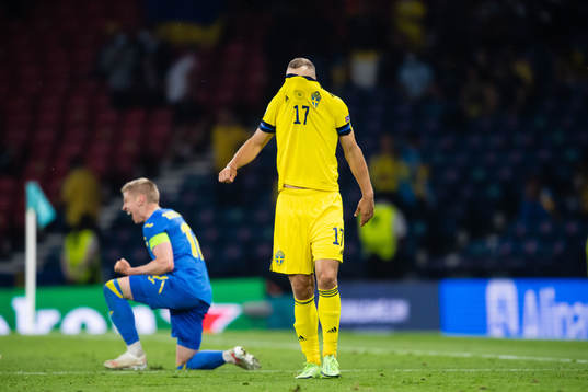 Viktor Claesson of Sweden looks dejected