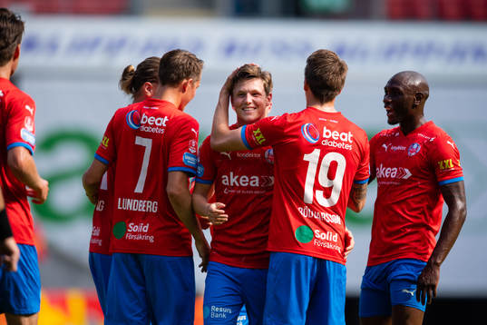 Helsingborgs Max Svensson jublar
