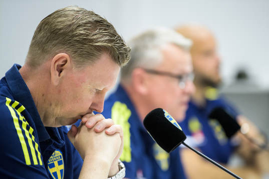 Assistant coach Peter Wettergren of the Swedish national