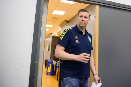 Assistant coach Peter Wettergren of the Swedish national