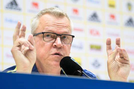 Head coach Janne Andersson of the Swedish national football