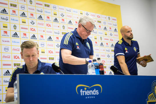 Assistant coach Peter Wettergren, head coach Janne