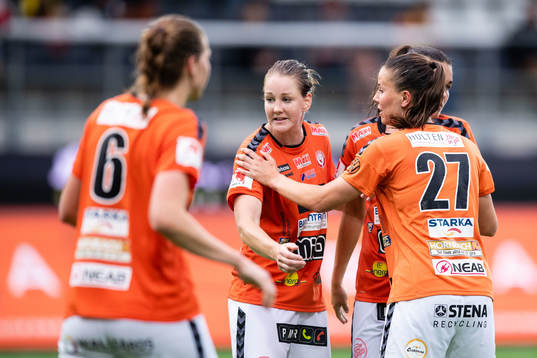 Kristianstads spelare jublar