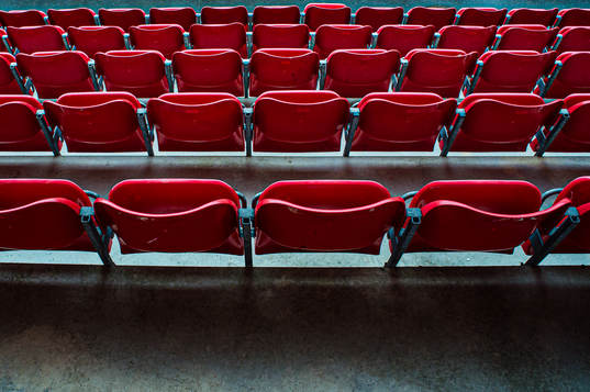Empty seats at Arna Idrettspark