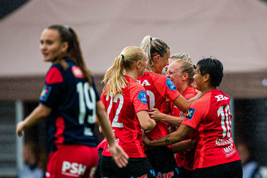 Mia Jalkerud of Arna-Bjørnar celebrates