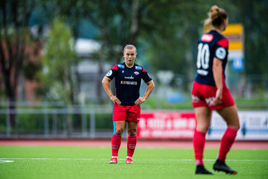 Olaug Tvedten of Avaldsnes looks dejected