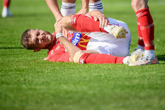 Degerfors Christos Gravius har ont