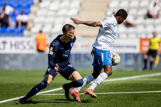 Malmö FFs Veljko Birmancevic och IFK Norrköpings Ishaq