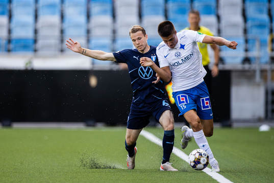 Malmö FFs Oscar Lewicki och IFK Norrköpings Carl Björk