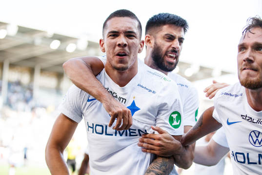 IFK Norrköpings Lucas Lima jublar
