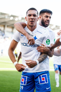 IFK Norrköpings Lucas Lima jublar