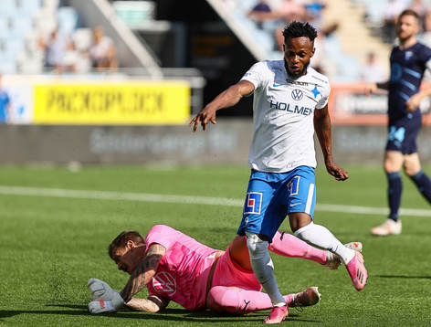 Malmö FFs målvakt Johan Dahlin och IFK Norrköpings